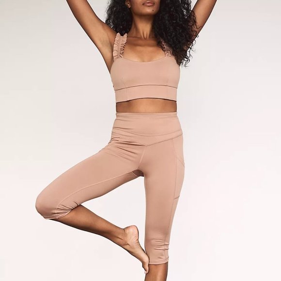Free People Pants - High-Rise Crop Stay Centered Leggings Large